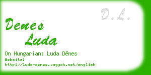 denes luda business card